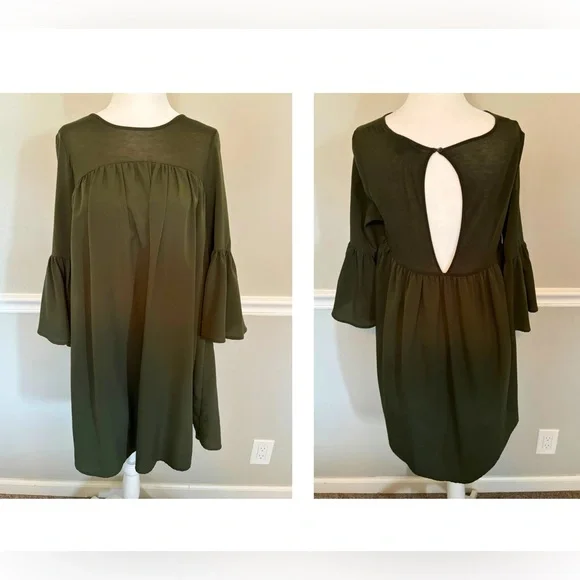 FRENCH CONNECTION Ruffle Babydoll Mini Dress - Picture 1 of 6